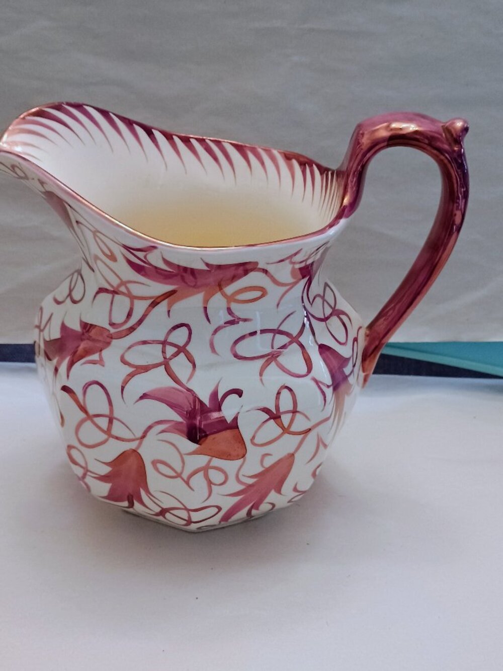 Vintage Wedgwood Etruria & Barlaston cream lusterware pitcher